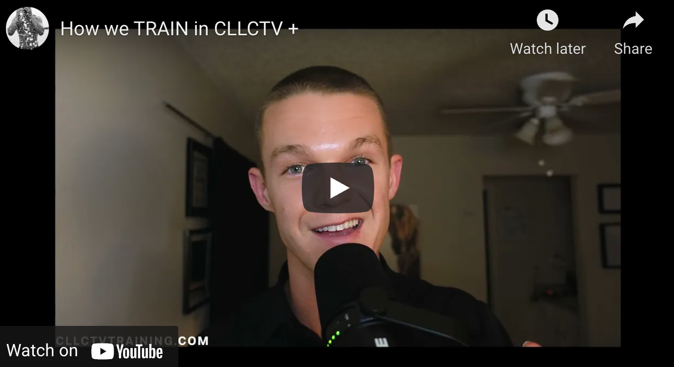 How we TRAIN in CLLCTV +